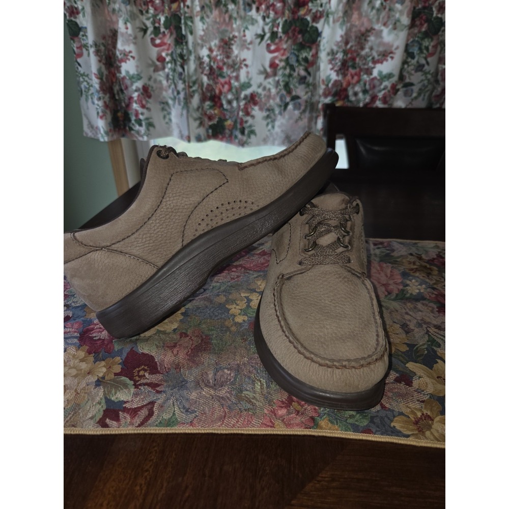SAS Bout Time Mens Size 7.5 M Tan Lace-Up Casual Walking Oxfords Comfort Shoes